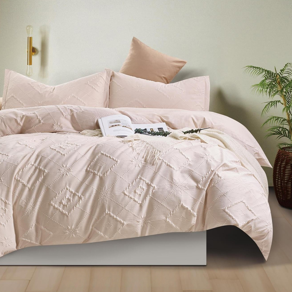 Indra texturé Boho en relief housse de couette ensemble de housse de couette ensemble de literie