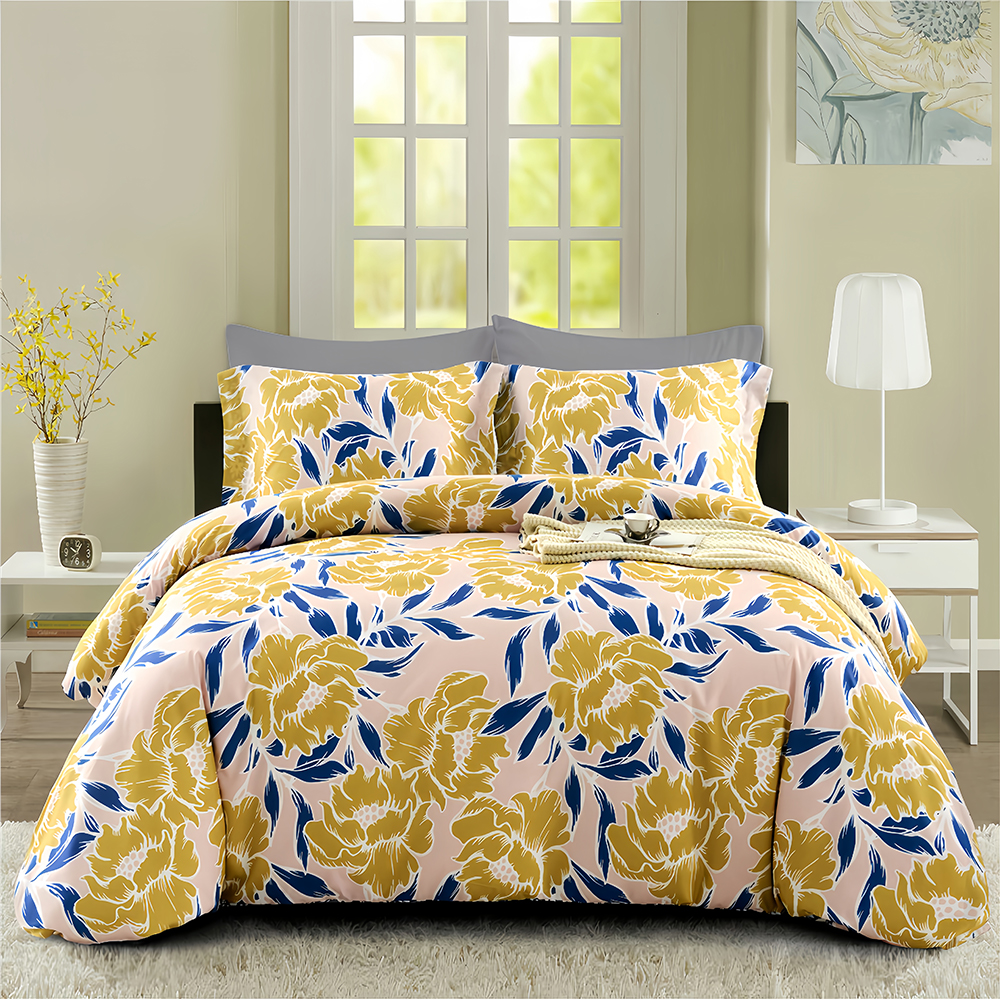 Della – housse de couette à imprimé Floral botanique, ensemble de literie, Collection