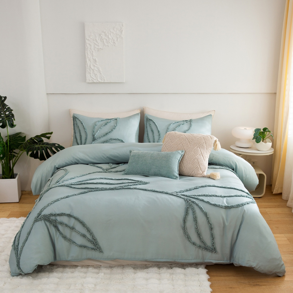 Sammy – housse de couette touffetée en Chenille brodée, ensemble de literie, housse de couette