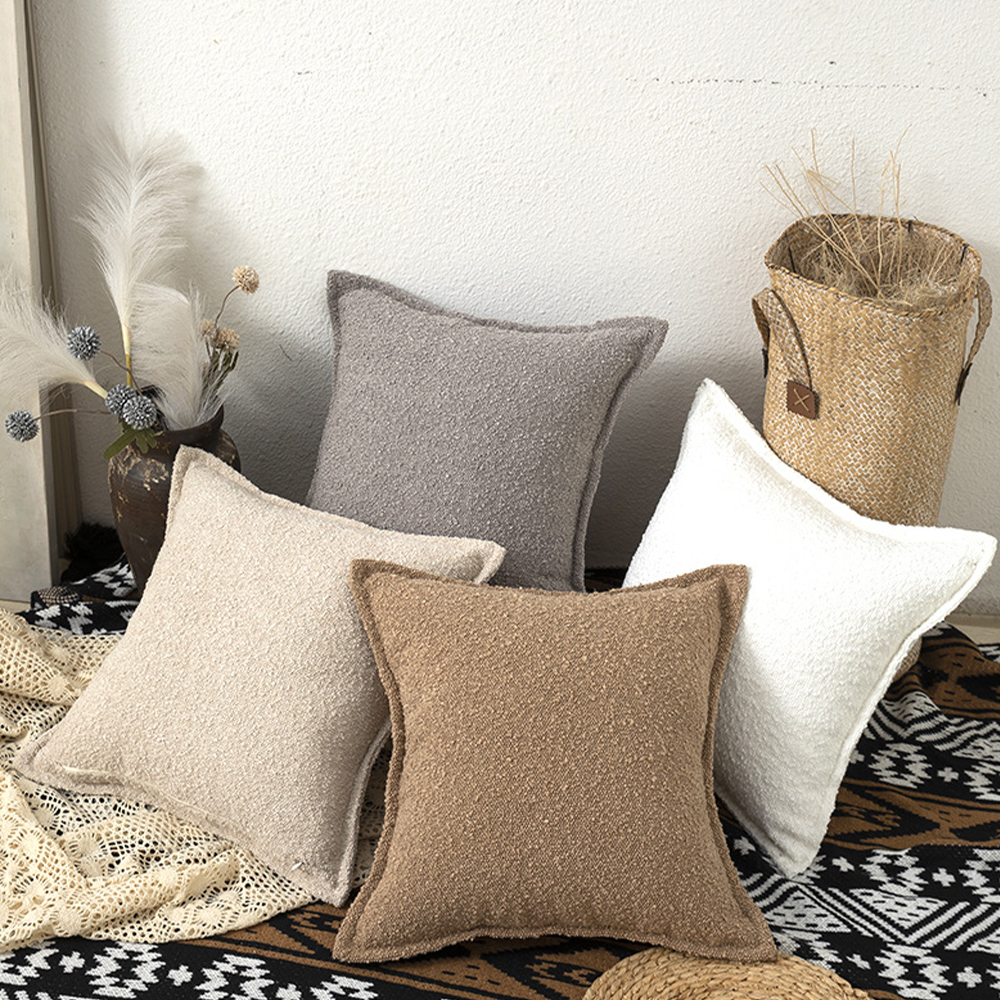 Coussin déco coussin Bouclé Sherpa